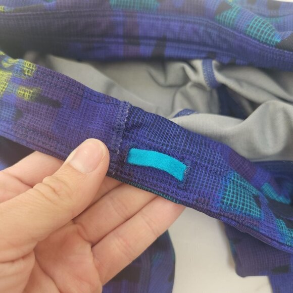 Athleta Dobby Be Free Knicker Blue Cropped Pants Leggings Tights Women's XS - Picture 8 of 10